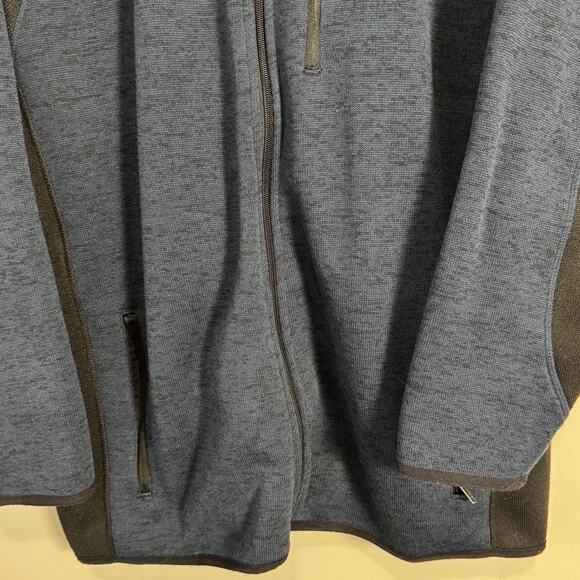 US Polo Assn Men Sz XXL Knit Jacket Full Zip Blue Pockets Sporty Casual Active - Picture 4 of 12